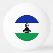Vlag van Lesotho Pingpongballen (Achterkant)