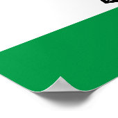 Vlag van Lesotho Poster (Hoek)