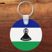 Vlag van Lesotho Sleutelhanger (Achterkant)