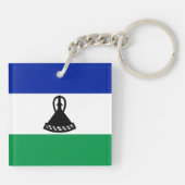 Vlag van Lesotho Sleutelhanger (Achterkant)