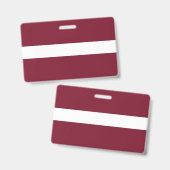 vlag van Letland Badge (Voor- en achterkant)