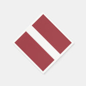 Vlag van Letland Papier Napkins Servetten (Hoek)