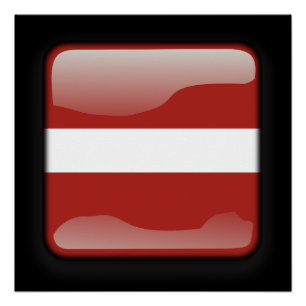 Vlag van Letland Perfect Poster