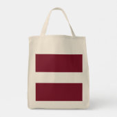vlag van Letland Tote Bag (Achterkant)