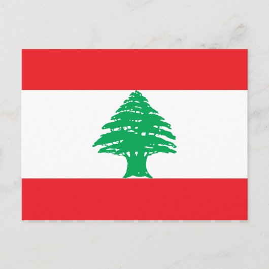 Vlag van Libanon Briefkaart (Voorkant)