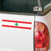 Vlag van Libanon Bumpersticker (Op Truck)