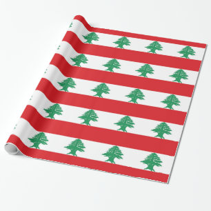 Vlag van Libanon Cadeaupapier