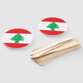 Vlag van Libanon Handwaaier (Niet-gemonteerd)