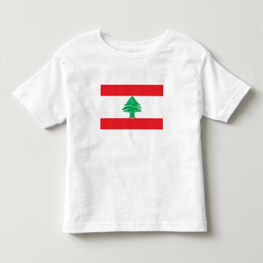Vlag van Libanon Kinder Shirts (Voorkant)