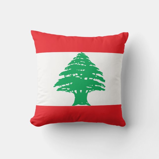 Vlag van Libanon Kussen (Voorkant)