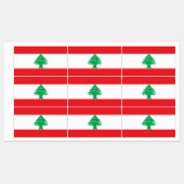 Vlag van Libanon Labels (Vel)