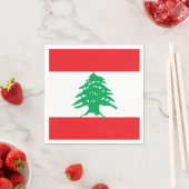 Vlag van Libanon Papieren servetten (Insitu)