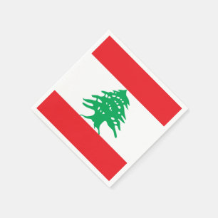 Vlag van Libanon Papieren servetten
