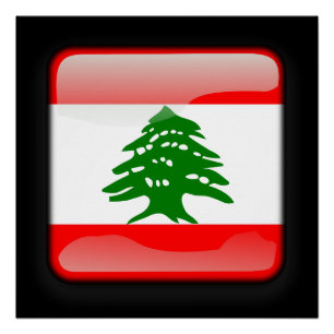Vlag van Libanon Perfect Poster