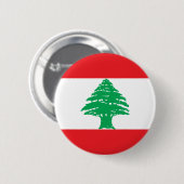 Vlag van Libanon Ronde Button 5,7 Cm (Voorkant /achterkant)