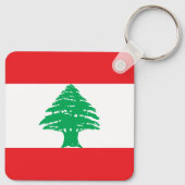 Vlag van Libanon Sleutelhanger (Achterkant)