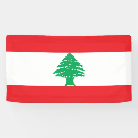 Vlag van Libanon Spandoek (Horizontaal)