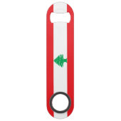 Vlag van Libanon Speed Flessenopener (Voorkant)