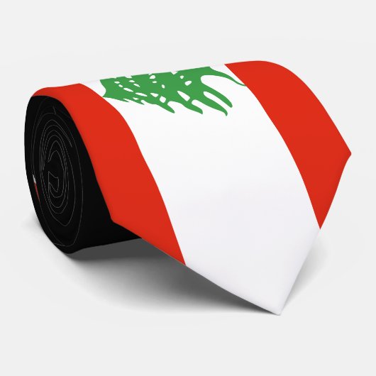 Vlag van Libanon Stropdas (Opgerold)