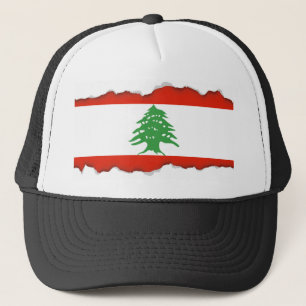Vlag van Libanon Trucker Pet