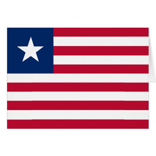 Vlag van Liberia (Voorkant Horizontaal)