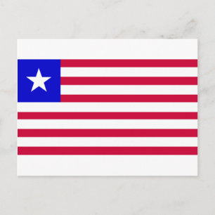 Vlag van Liberia Briefkaart