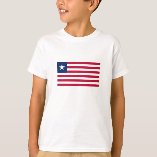 Vlag van Liberia T-shirt (Voorkant)