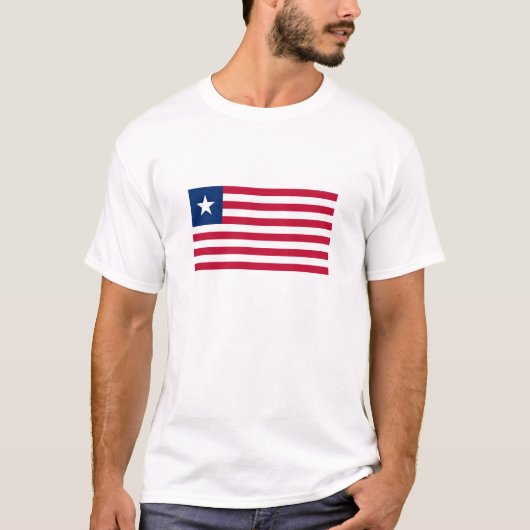 Vlag van Liberia T-shirt (Voorkant)