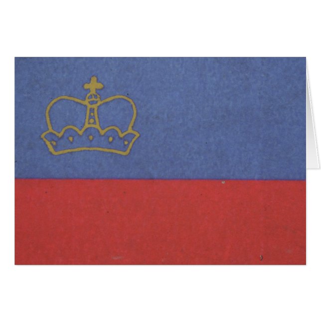 vlag van liechtenstein (Voorkant Horizontaal)