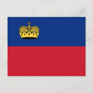 Vlag van Liechtenstein Briefkaart