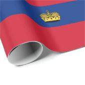 Vlag van Liechtenstein Cadeaupapier (Rol Hoek)