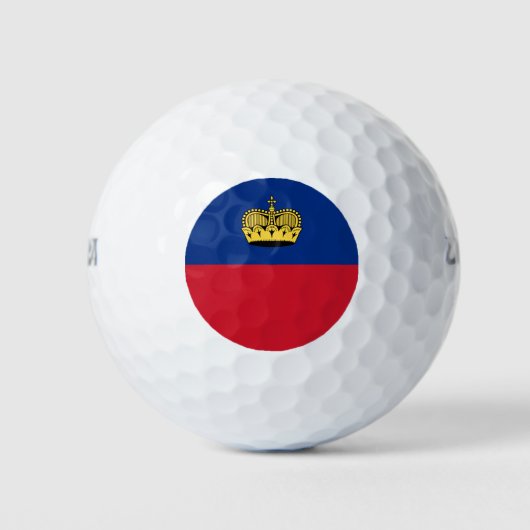 Vlag van Liechtenstein Golfballen (Voorkant)