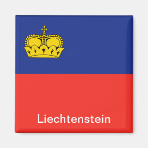 Vlag van Liechtenstein Magneet