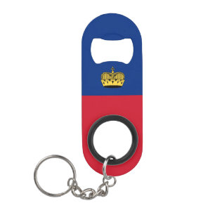 Vlag van Liechtenstein Mini Flessenopener