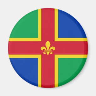 Vlag van Lincolnshire Magneet