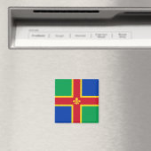 Vlag van Lincolnshire Magnet Magneet (Insitu (Vaatwasser))