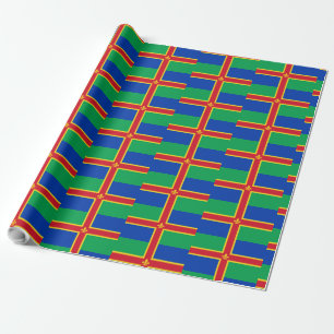 Vlag van Lincolnshire Wrapping Paper Cadeaupapier