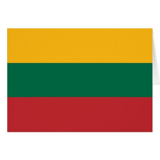 Vlag van Litouwen (Voorkant Horizontaal)