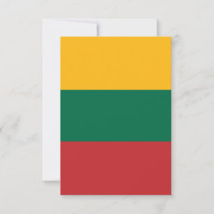 Vlag van Litouwen Bedankkaart