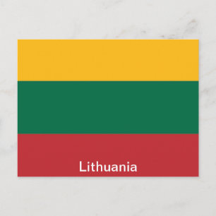 Vlag van Litouwen Briefkaart