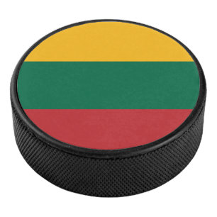 Vlag van Litouwen Hockey Puck