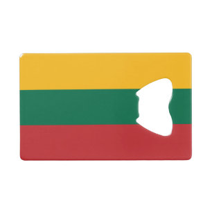 Vlag van Litouwen Kredietkaart Flessenopener