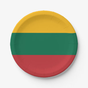 Vlag van Litouwen Papieren Bordje