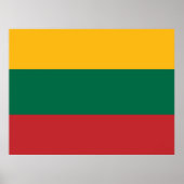 Vlag van Litouwen Poster (Voorkant)