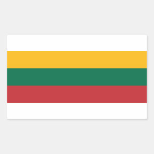 Vlag van Litouwen Rechthoekige Sticker