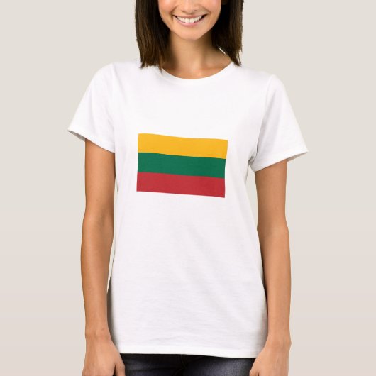 Vlag van Litouwen T-shirt (Voorkant)