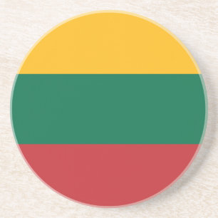 Vlag van Litouwen Zandsteen Onderzetter