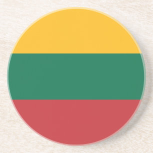 Vlag van Litouwen Zandsteen Onderzetter