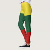 Vlag van Litouws Geel Groen Rood Leggings (Links)
