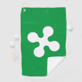 Vlag van Lombardia (Italië) Golfhanddoek (Insitu)